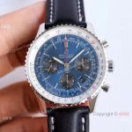 JF Factory Copy Breitling Navitimer 01 Automatic Chronograph Watch SS Blue Dial_th.jpg